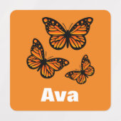 Monarch Butterfly Design - Kleiner Platz Kleidung Etiketten (Design 1)