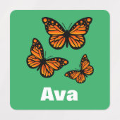 Monarch Butterfly Design - Kleiner Platz Kleidung Etiketten (Design 1)