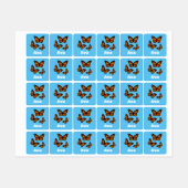 Monarch Butterfly Design - Kleiner Platz Kleidung Etiketten (Blatt)