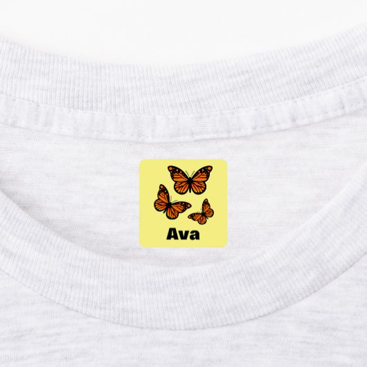 Monarch Butterfly Design - Kleiner Platz Kleidung  Etiketten (Befestigt)