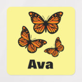 Monarch Butterfly Design - Kleiner Platz Kleidung  Etiketten (Design 1)