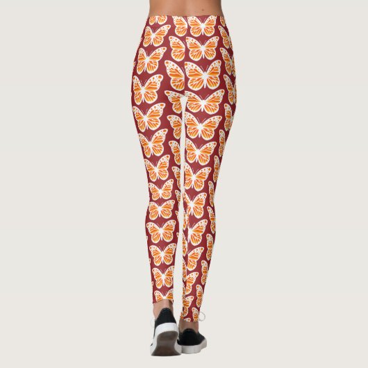 Monarch Butterfly Design - Leggings (Rückseite)