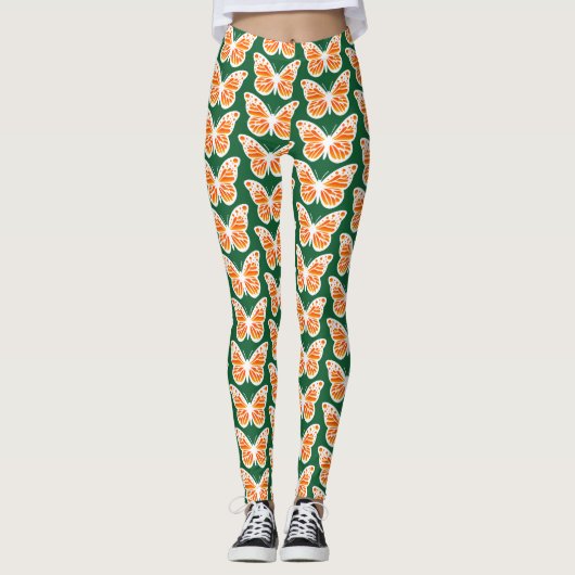 Monarch Butterfly Design - Leggings (Vorderseite)