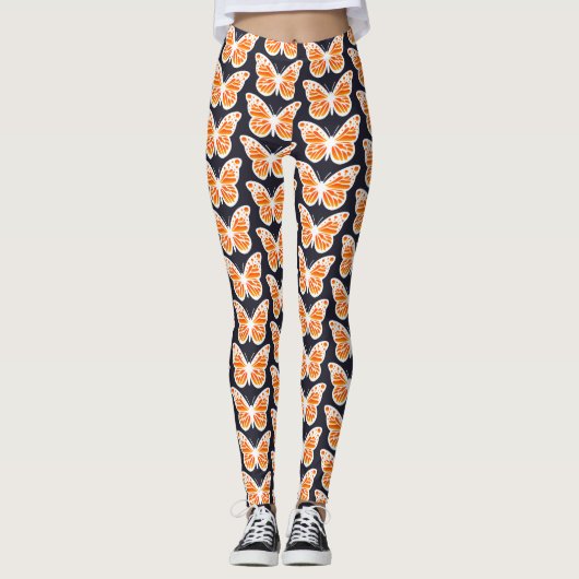 Monarch Butterfly Design - Leggings (Vorderseite)