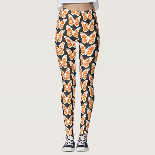 Monarch Butterfly Design - Leggings (Vorderseite)