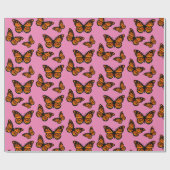 Monarch Butterfly Design - Matt Wrapping Paper Geschenkpapier (Flach)
