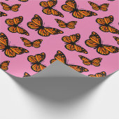 Monarch Butterfly Design - Matt Wrapping Paper Geschenkpapier (Ecke)