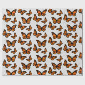 Monarch Butterfly Design - Matt Wrapping Paper Geschenkpapier (Flach)