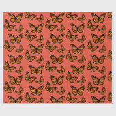 Monarch Butterfly Design - Matt Wrapping Paper Geschenkpapier (Flach)