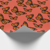Monarch Butterfly Design - Matt Wrapping Paper Geschenkpapier (Ecke)