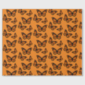 Monarch Butterfly Design - Matt Wrapping Paper Geschenkpapier (Flach)
