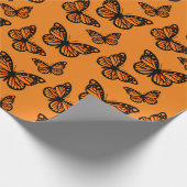 Monarch Butterfly Design - Matt Wrapping Paper Geschenkpapier (Ecke)