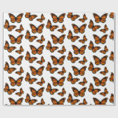 Monarch Butterfly Design - Matt Wrapping Paper Geschenkpapier (Flach)