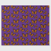 Monarch Butterfly Design - Matt Wrapping Paper Geschenkpapier (Flach)