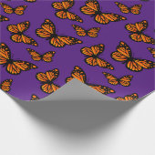 Monarch Butterfly Design - Matt Wrapping Paper Geschenkpapier (Ecke)