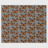 Monarch Butterfly Design - Matt Wrapping Paper Geschenkpapier (Flach)