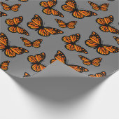 Monarch Butterfly Design - Matt Wrapping Paper Geschenkpapier (Ecke)