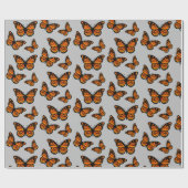 Monarch Butterfly Design - Matt Wrapping Paper Geschenkpapier (Flach)