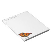 Monarch Butterfly "Ein Hinweis von..." Notepad Notizblock (angewinkelt)