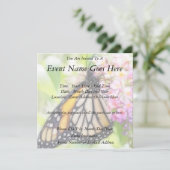 Monarch Butterfly Einladung (Stehend Vorderseite)