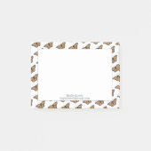 Monarch Butterfly Elegantes Muster hinzufügen Post-it Klebezettel (Vorderseite)