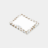 Monarch Butterfly Elegantes Muster hinzufügen Post-it Klebezettel (angewinkelt)