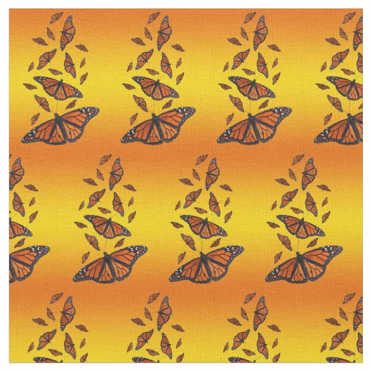Monarch Butterfly Fabric (Sunburst) Stoff (Nahaufnahme)