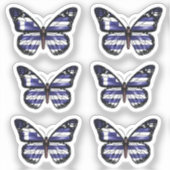 Monarch Butterfly-Fahne Aufkleber (Vorderseite)