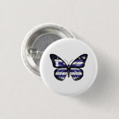 Monarch Butterfly-Fahne Button (Vorne & Hinten)