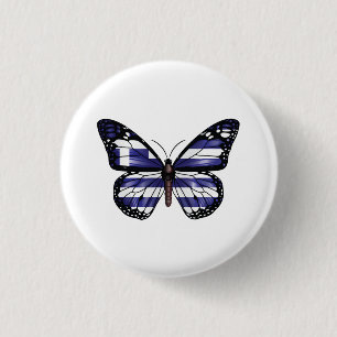 Monarch Butterfly-Fahne Button