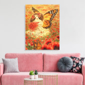 Monarch Butterfly Fairy Canvas Print Leinwanddruck (Insitu (Wohnzimmer))