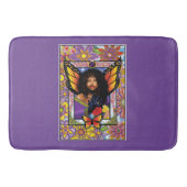 Monarch Butterfly Fairy Lila Badematte (Vorderseite)