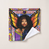 Monarch Butterfly Fairy Lila Badhandtuch Set (Waschlappen)