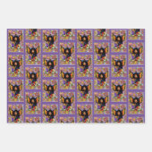 Monarch Butterfly Fairy Lila Geschenkpapier Set (Vorderseite 3)