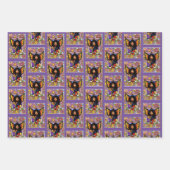 Monarch Butterfly Fairy Lila Geschenkpapier Set (Vorderseite 2)