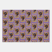 Monarch Butterfly Fairy Lila Geschenkpapier Set (Vorderseite)