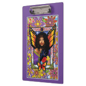 Monarch Butterfly Fairy Lila Klemmbrett (Links)