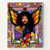 Monarch Butterfly Fairy Lila Notizblock (Rückseite)
