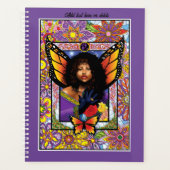 Monarch Butterfly Fairy Lila Planer (Vorderseite)