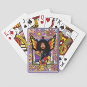 Monarch Butterfly Fairy Lila Spielkarten (Rückseite)