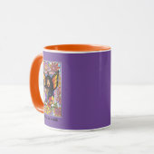 Monarch Butterfly Fairy Lila Tasse (Vorderseite Links)
