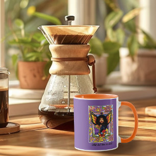 Monarch Butterfly Fairy Lila Tasse