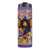 Monarch Butterfly Fairy Lila Thermosbecher (Vorderseite)