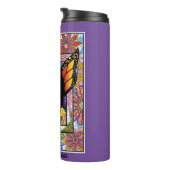 Monarch Butterfly Fairy Lila Thermosbecher (Nach rechts gedreht)