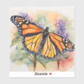 Monarch Butterfly Farbe Druck Aufkleber (Blatt)