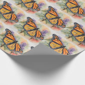 Monarch Butterfly Farbe Druck Geschenkpapier (Ecke)