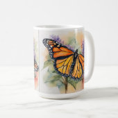Monarch Butterfly Farbe Druck Kaffeetasse (VorderseiteRechts)