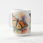 Monarch Butterfly Farbe Druck Kaffeetasse (Vorderseite Links)