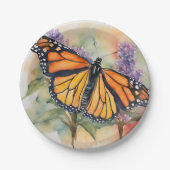 Monarch Butterfly Farbe Druck Pappteller (Vorderseite)