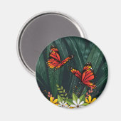 Monarch Butterfly Feb 6_21 Magnet (Vorderseite/Rückseite)